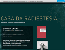 Tablet Screenshot of casadaradiestesia.com.br